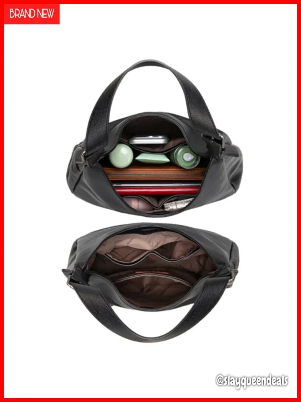 Hobo Bag for Women Slouchy Shoulder Handbag Faux Leather Purse